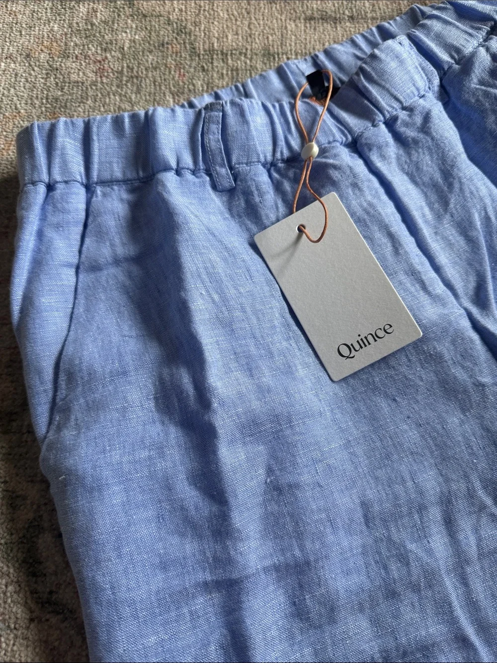 NWT π Quince light blue linen pants - Picture 7 of 8